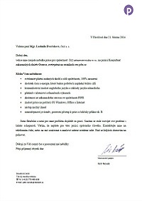 Vzor motivačního dopisu Čez | Resumero.cz
